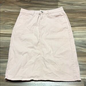 Inherit Clothing Company Skirt Remi Pink Cotton Midi Length 7/8 Regular Stretch